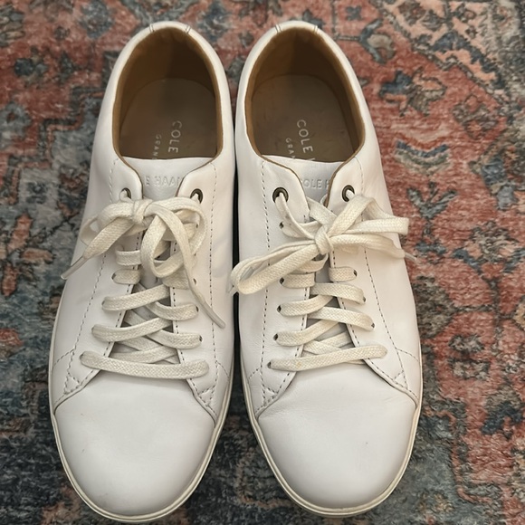 Cole Haan Cream Leather Casual Shoes Women - Picture 6 of 8